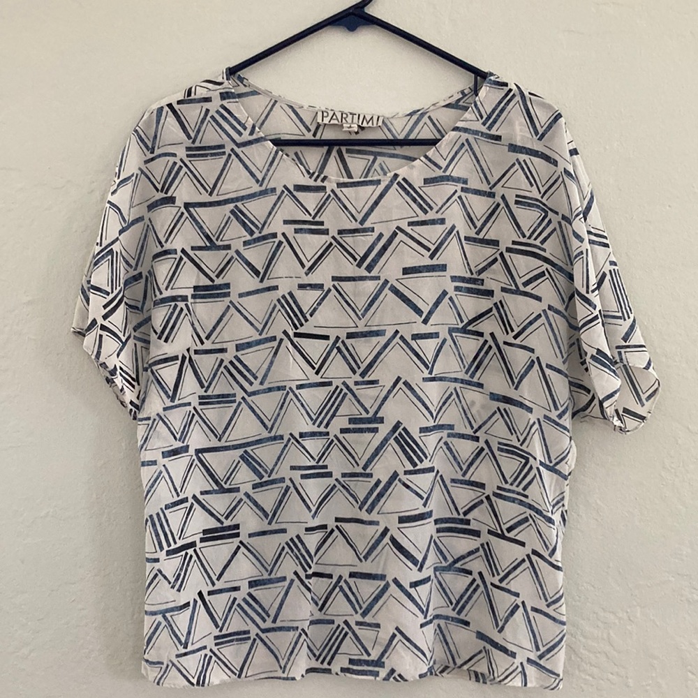 Silk Patterned Top